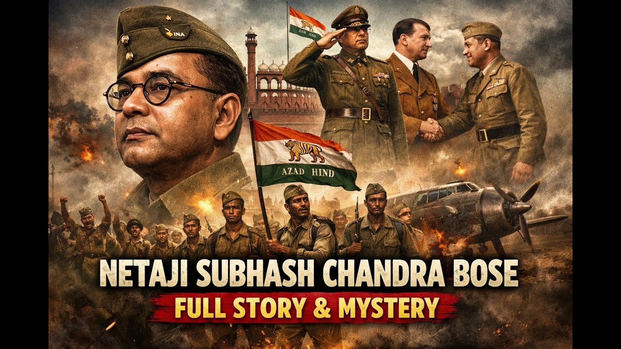 Netaji Subhash Chandra Bose | INA, Azad Hind Fauj, Escape & Mystery Death | Indian Freedom Fighter