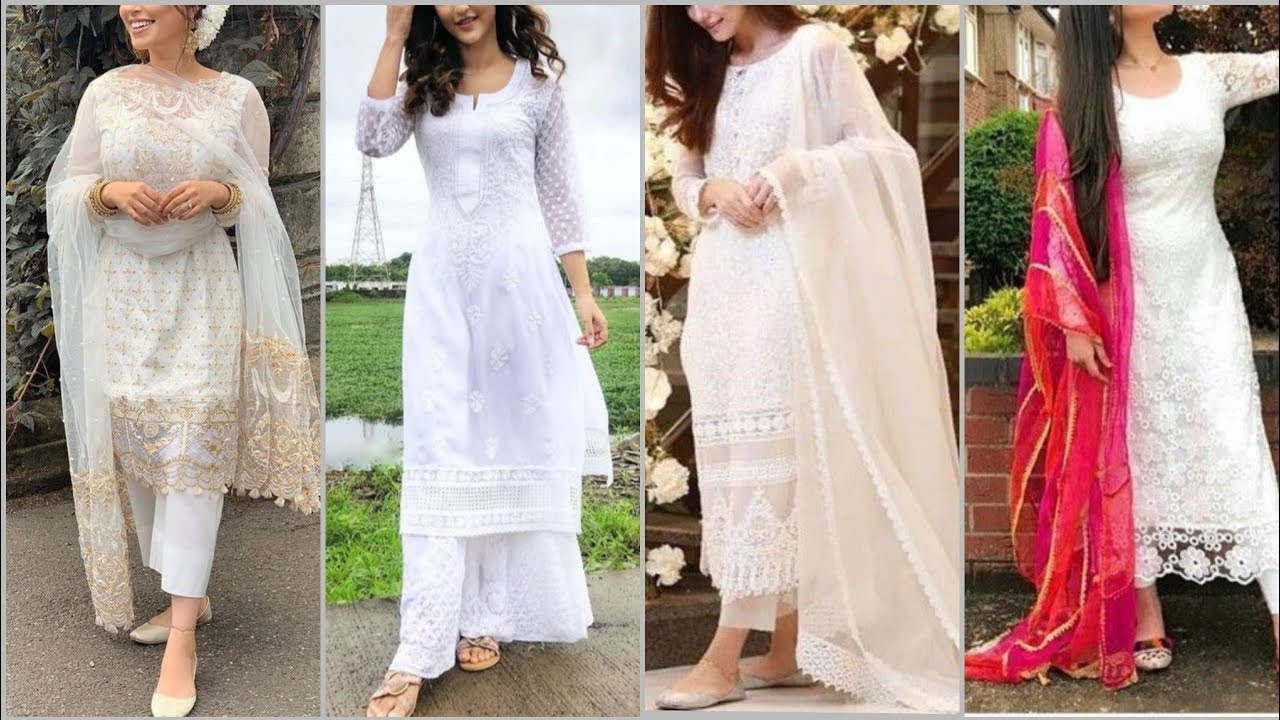 White Kurti Design || 2021 White Kurti Design for Ladies | Latest White Kurti Designs || 2021