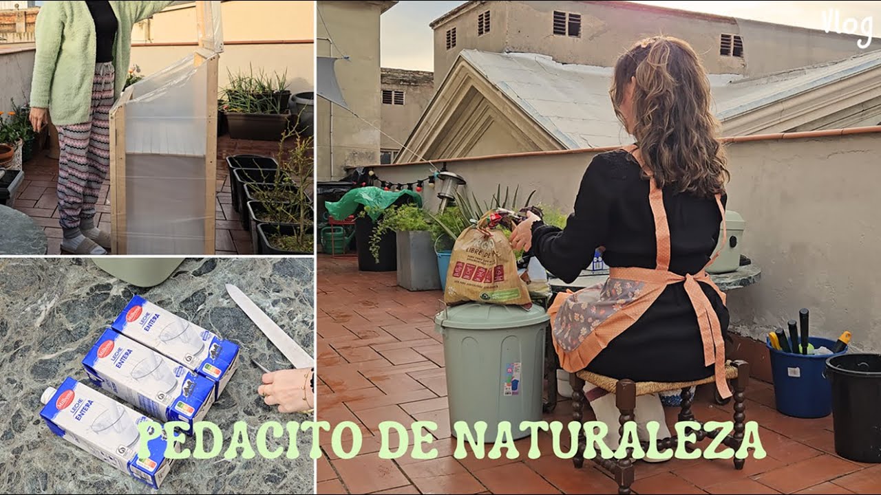 🪜Un nuevo INVERNADERO en la TERRAZA. Semilleros de temporada.