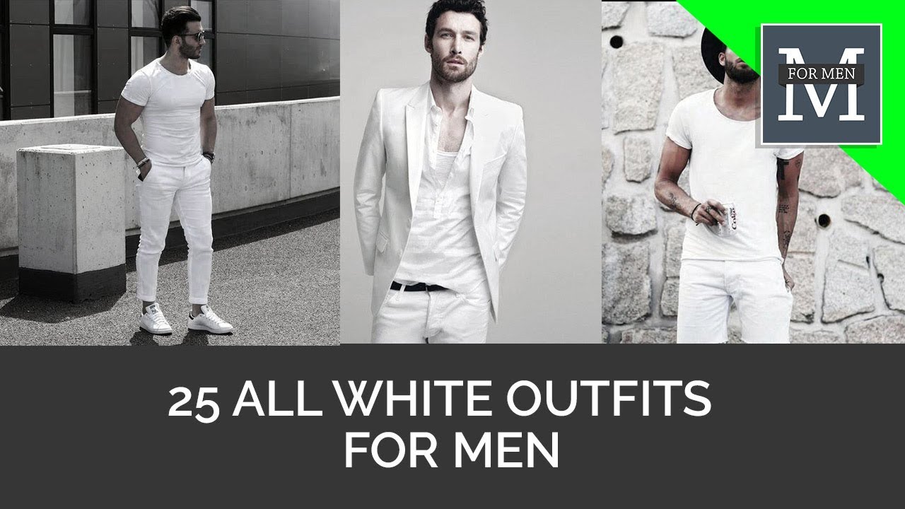 25 All White Outfits For Men