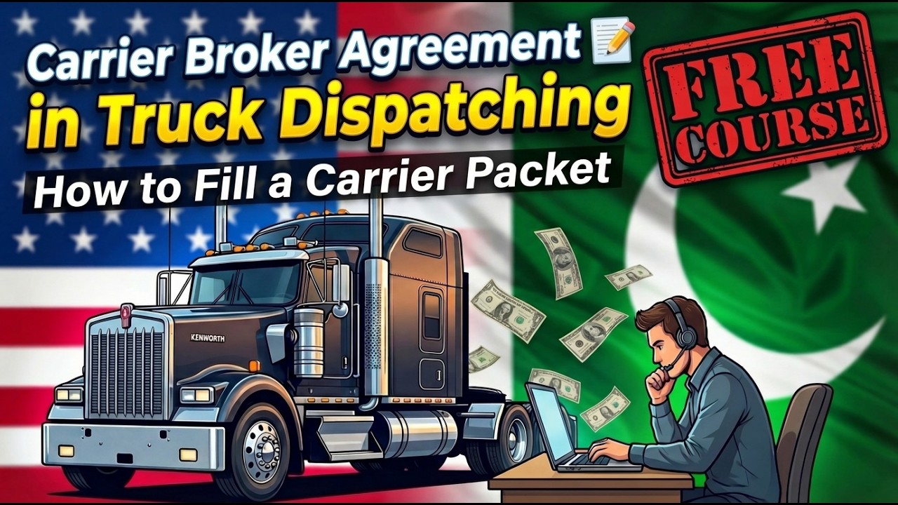 How to Fill a Carrier Packet in #truckdispatching ✅ Lec#10 | Carrier Broker Agreement #carrierpacket