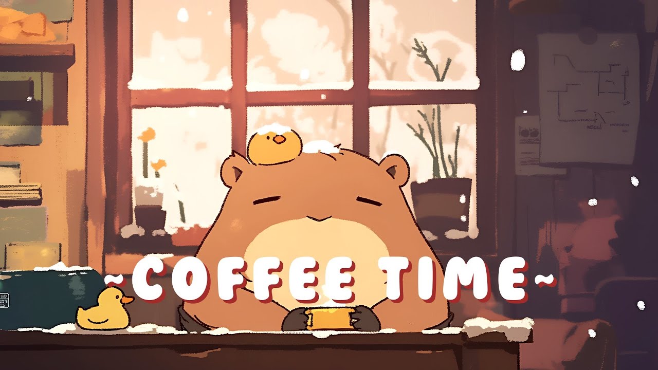 Lofi Capybara Radio - Ambient Study Beats Mix ~ Cozy Atmosphere ~ 🦫 🌿 ☕ | High Quality