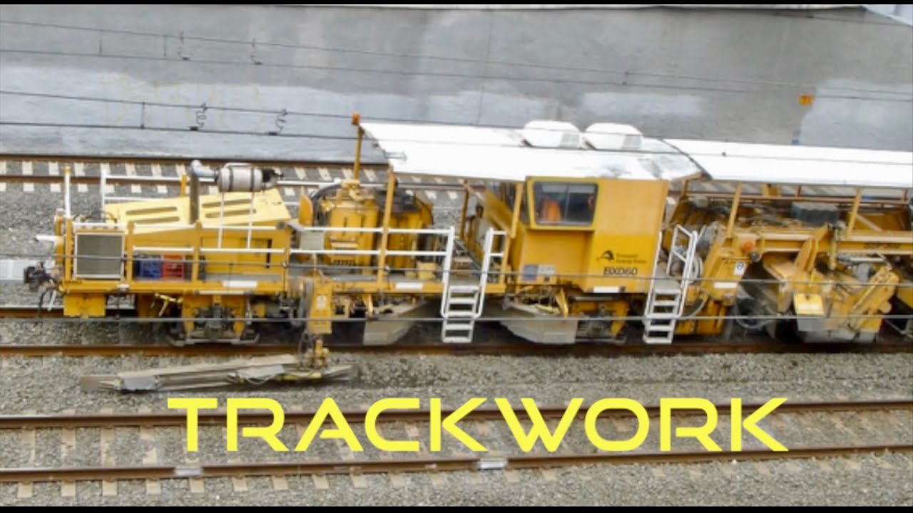 Australian Trains - Trackwork on Sydney's Northern Railway Line