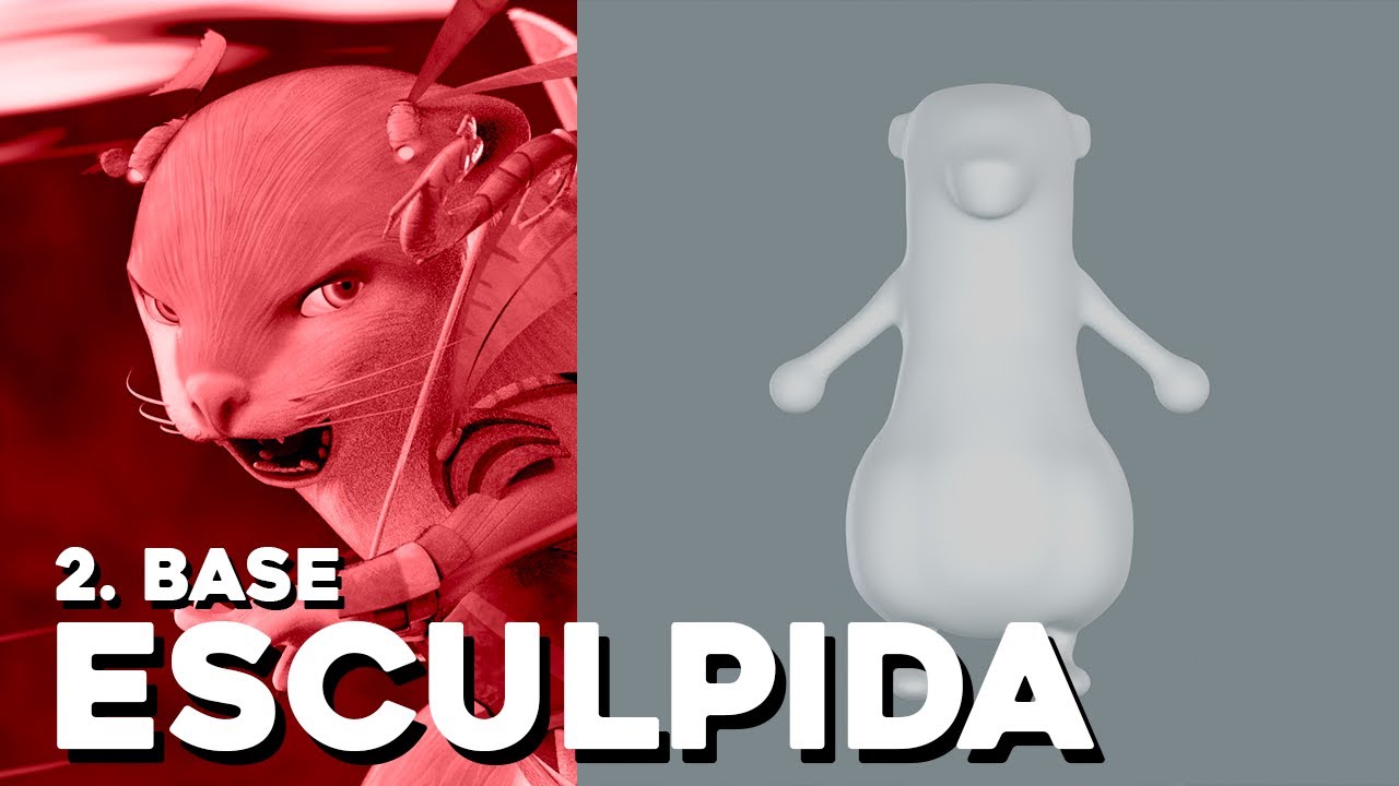 2. Esculpido parte 1 - Creación de personajes en Blender 3.0