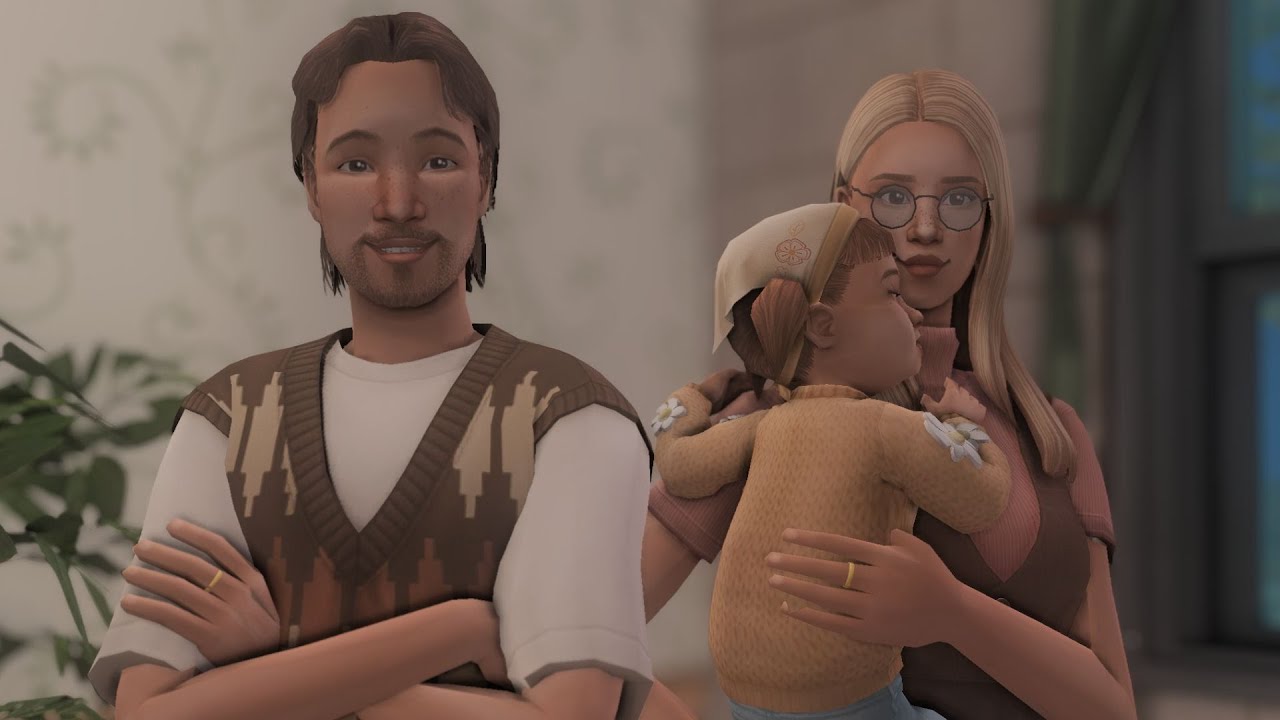 В город приехала новая семья (уютный геймплей в The Sims 2)