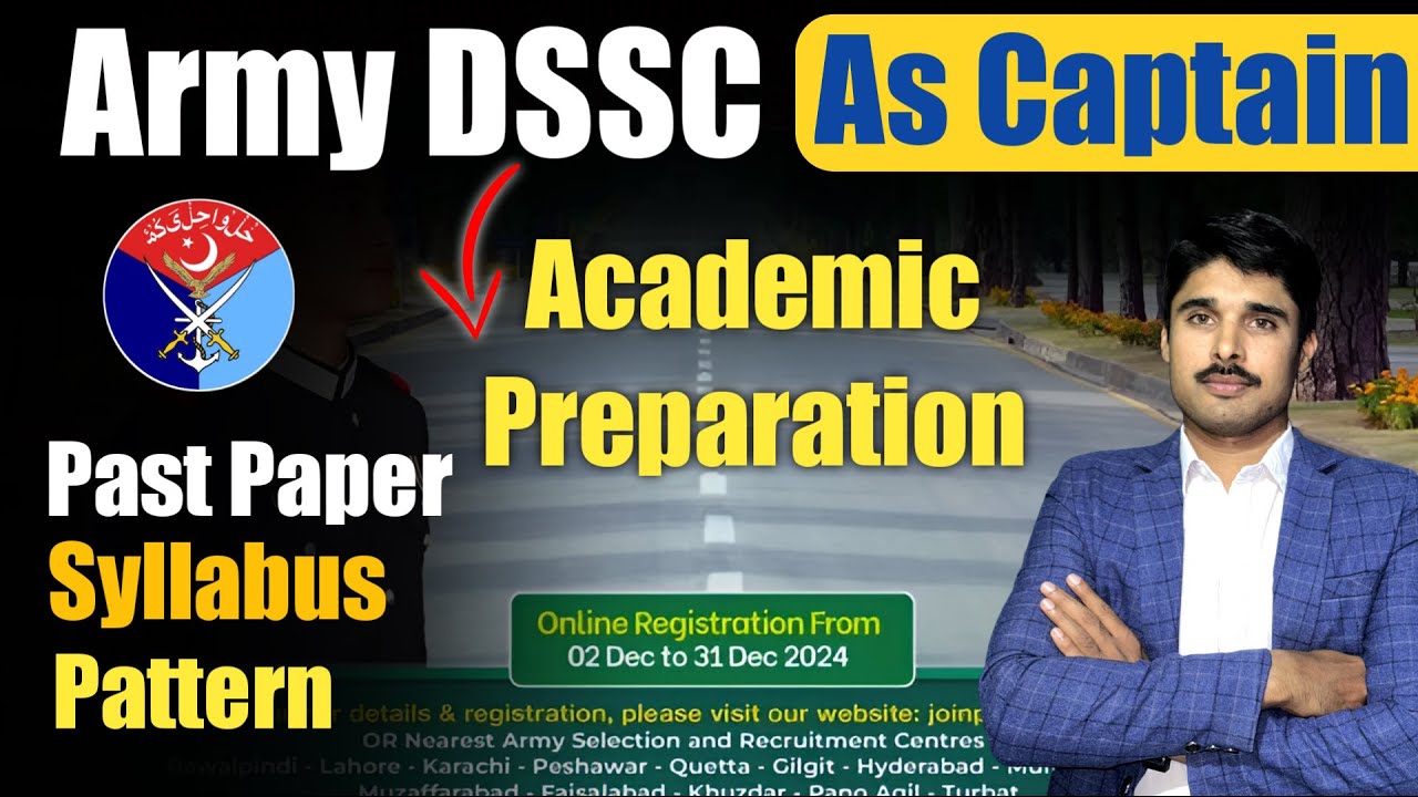 Pakistan Army Captain Test Syllabus and Pattern || Join Pak Army Through DSSC | Short Course