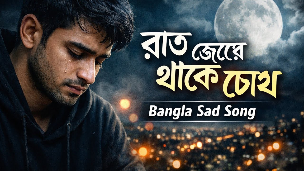 রাত জেগে থাকে চোখ – Bangla Sad Lyric Song | সুরের ঠিকানা