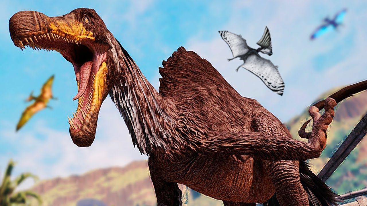 Jogando de Therizinossauro Mutante (TheriEspino)! Caçador de Dinossauros | Primal Carnage Extinction