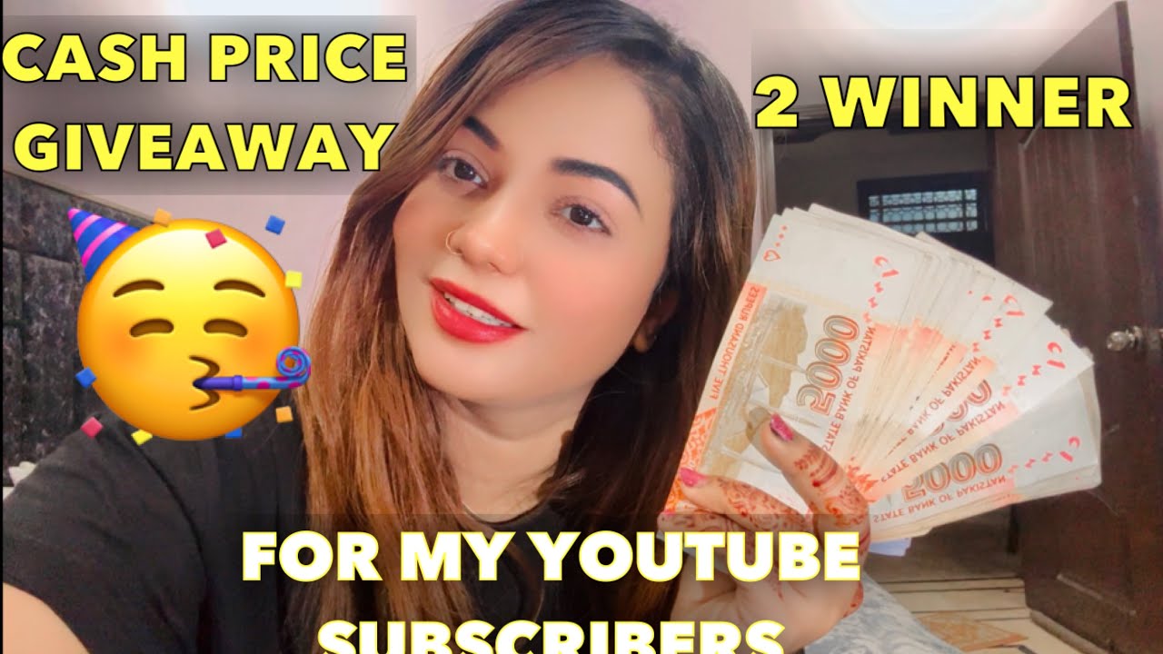 CASH PRICE GIVEAWAY FOR MY YOUTUBE SUBSCRIBERS | BIG ANNOUNCEMENT | 