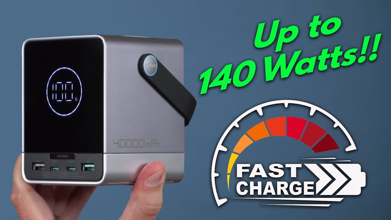 CukTech P Series 40,000mAh Power Bank Review! - Huge power and Features in a small Cube