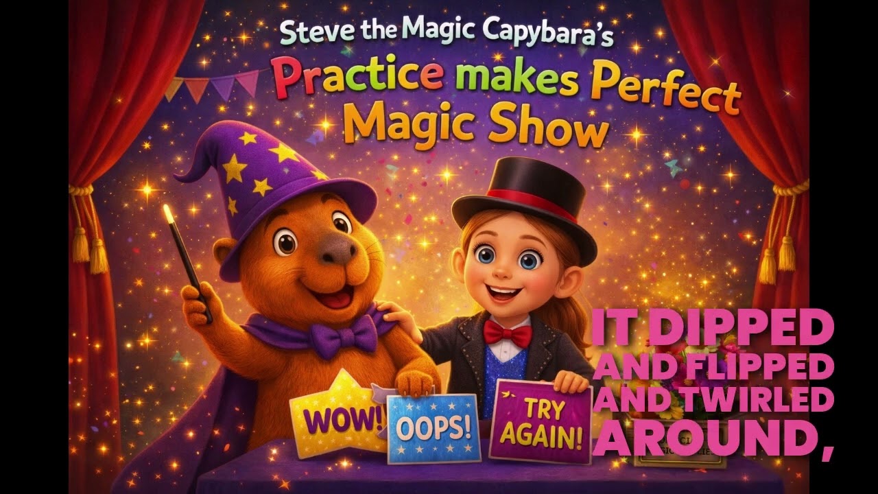 Steve the Magic Capybara's Practice makes Perfect Magic Show