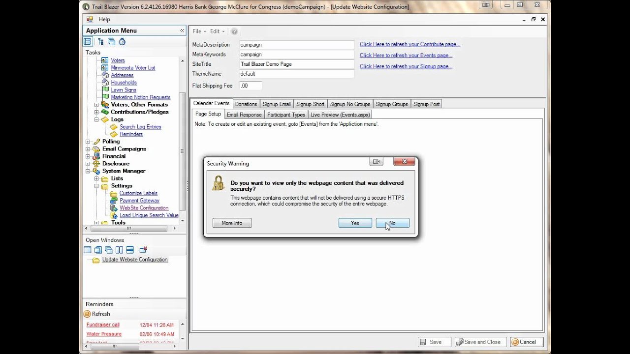 Contributions Online - Change Default $ Donation Amounts