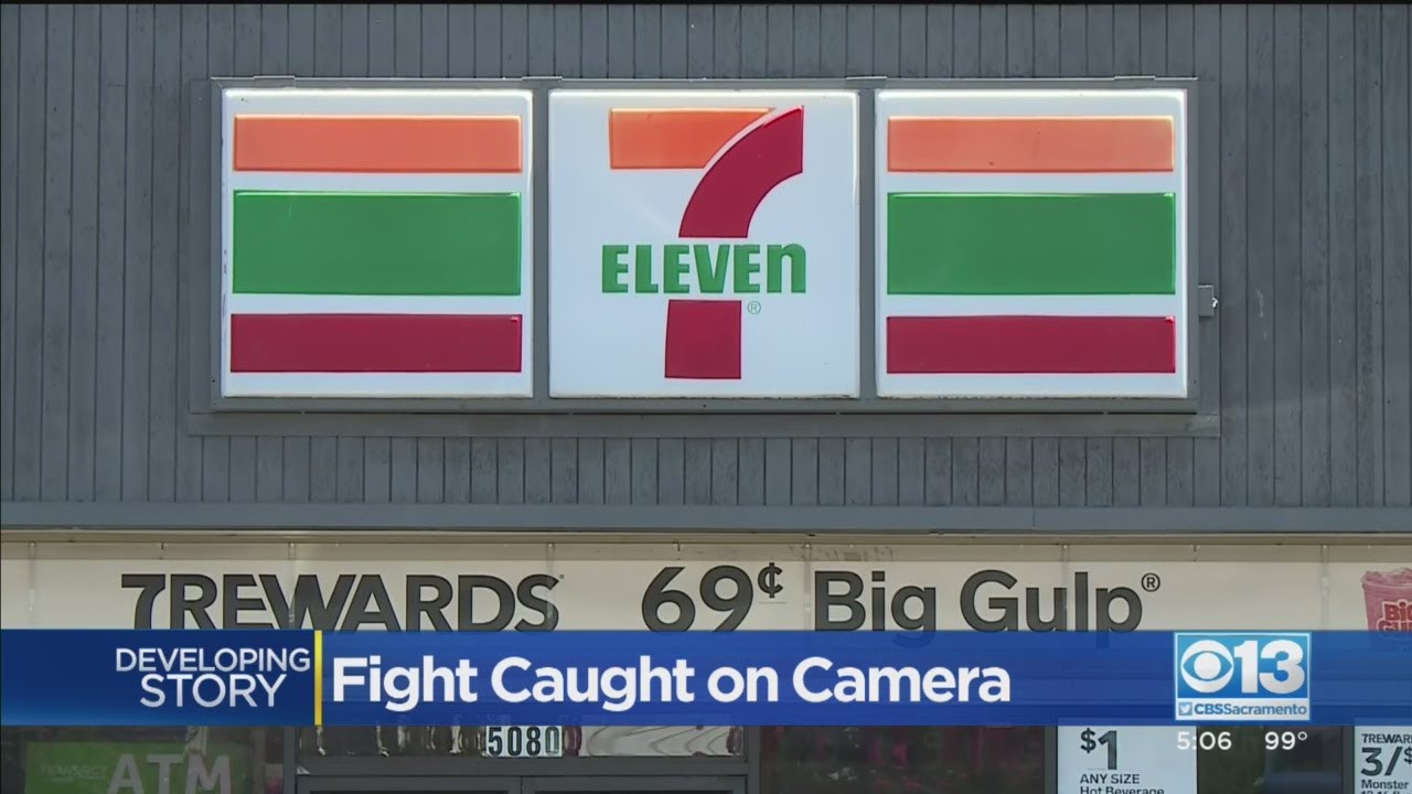 Fight At 7-Eleven Caught On Camera