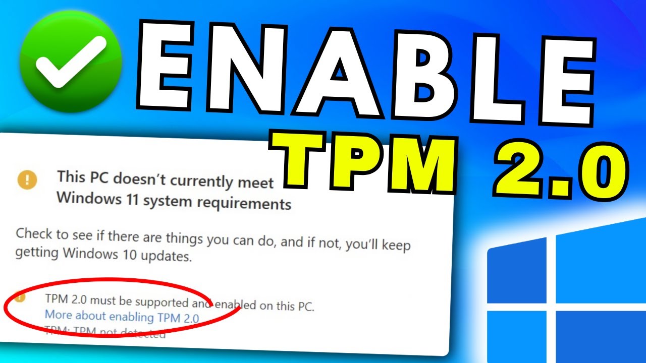 Как включить TPM 2.0 на любом ПК или ноутбуке (быстрый и простой способ)