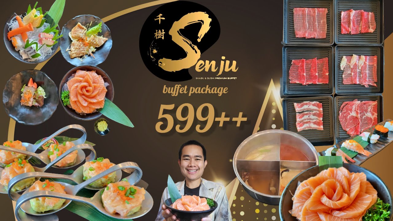 Senju บุฟเฟต์ 599++ แซลมอน ซาชิมิ ซูชิ ชาบู4ซุป เนื้อแองกัส เนื้อออสเตรเลียไม่อั้น รีวิวจัดเต็ม !!