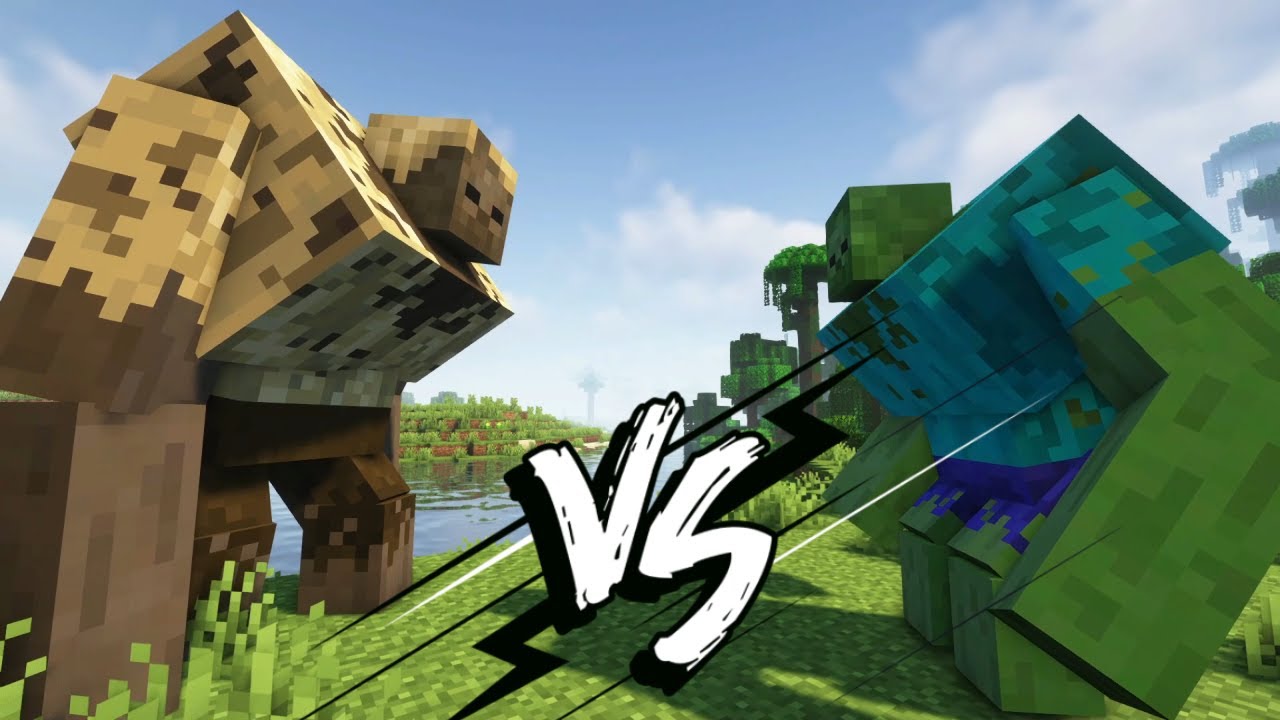 Husk Mutante Vs Zombie Mutante Batallas de mobs en minecraft