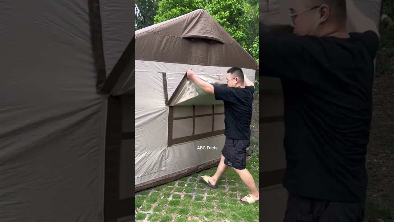 Amazing Air Tent House 😭♥️~ mini wood toy- woodworking art skill/wood hand 