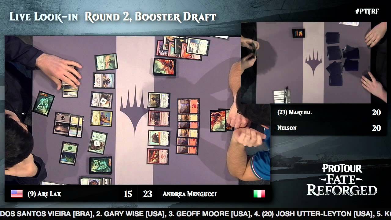 Pro Tour Fate Reforged Round 2 (Draft): Tom Martell vs. Brad Nelson