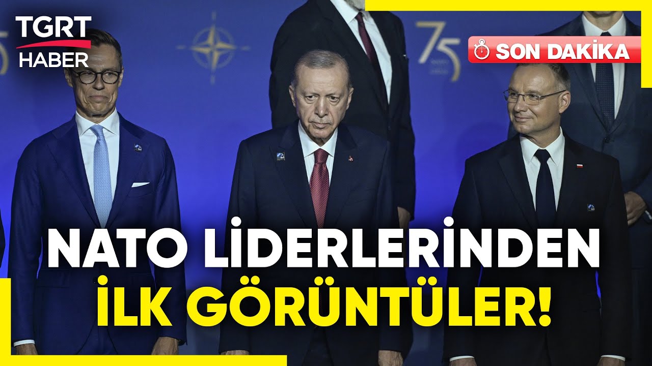 Liderler Zirvesi Başladı! Erdoğan NATO'da Liderlerle Aile Fotoğrafı Çekimine Katıldı - TGRT Haber