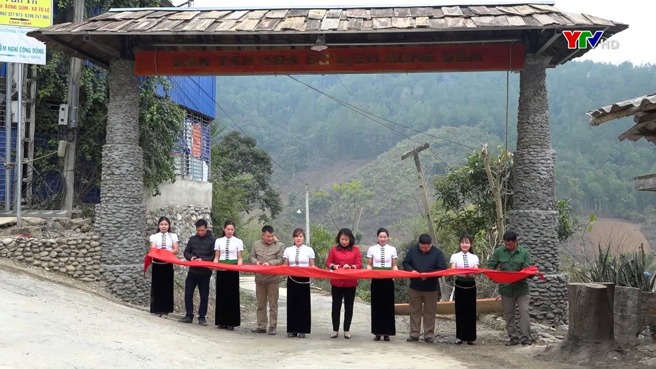 X&atilde; T&uacute; Lệ, huyện Văn Chấn ho&agrave;n th&agrave;nh cụm c&ocirc;ng tr&igrave;nh cổng l&agrave;ng văn h&oacute;a v&agrave; đường giao th&ocirc;ng n&ocirc;ng th&ocirc;n