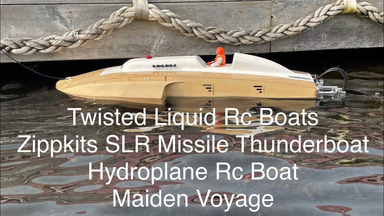 Zippkits SLR Missile Thunderboat Hydroplane Rc Boat Maiden Voyage Episode 34
