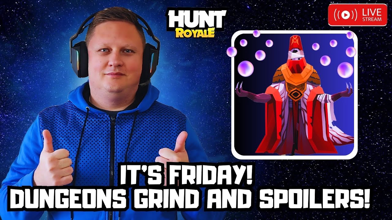🔴 *LIVE* HUNT ROYALE! DUNGEONS GRIND AND SPOILERS ABOUT NEW UPDATE AND CATHEDRAL DUNGEON!