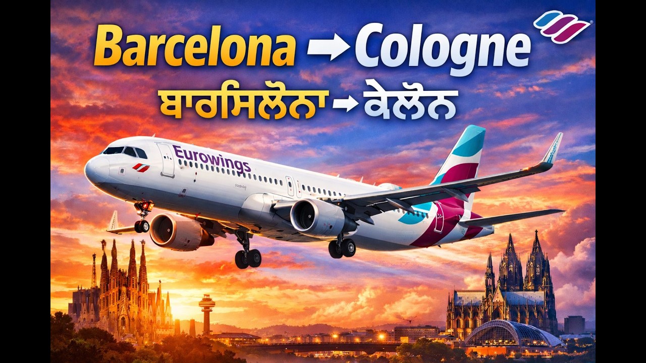 ✈️ Barcelona to Cologne with Eurowings| Full Flight Experience