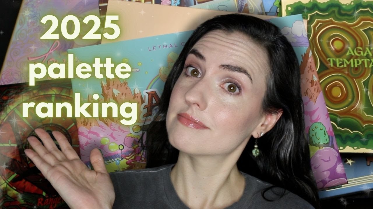 Ranking all of the palettes I've tried in 2025 so far!