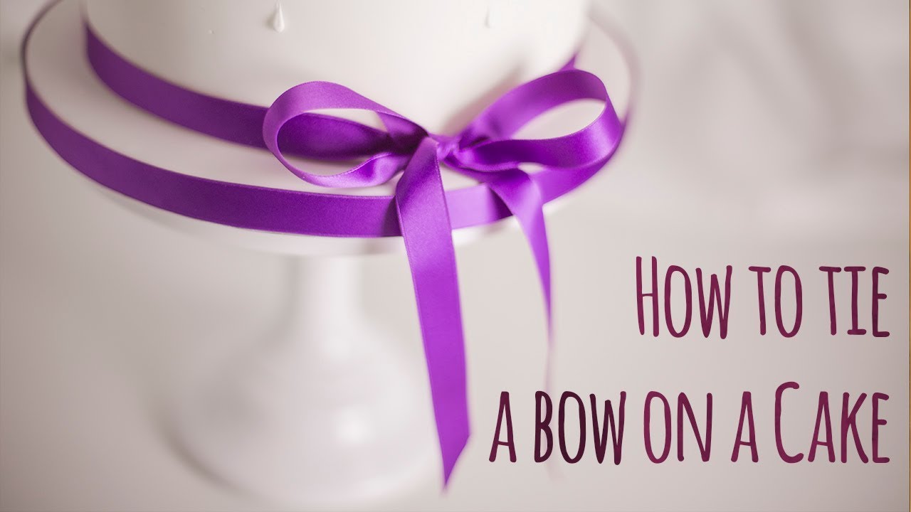 How to tie a bow around a cake - by Minh Cakes