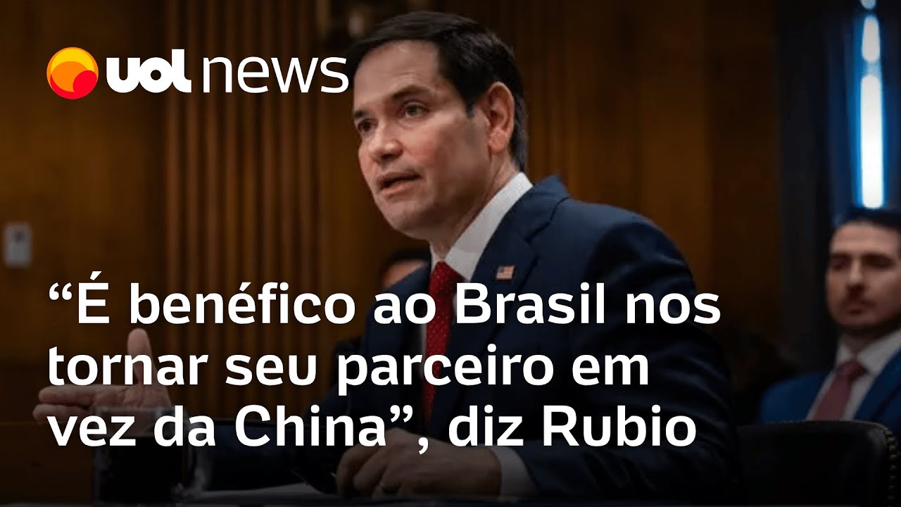 Marco Rubio diz que é benéfico ao Brasil nos tornar seu parceiro em vez da China