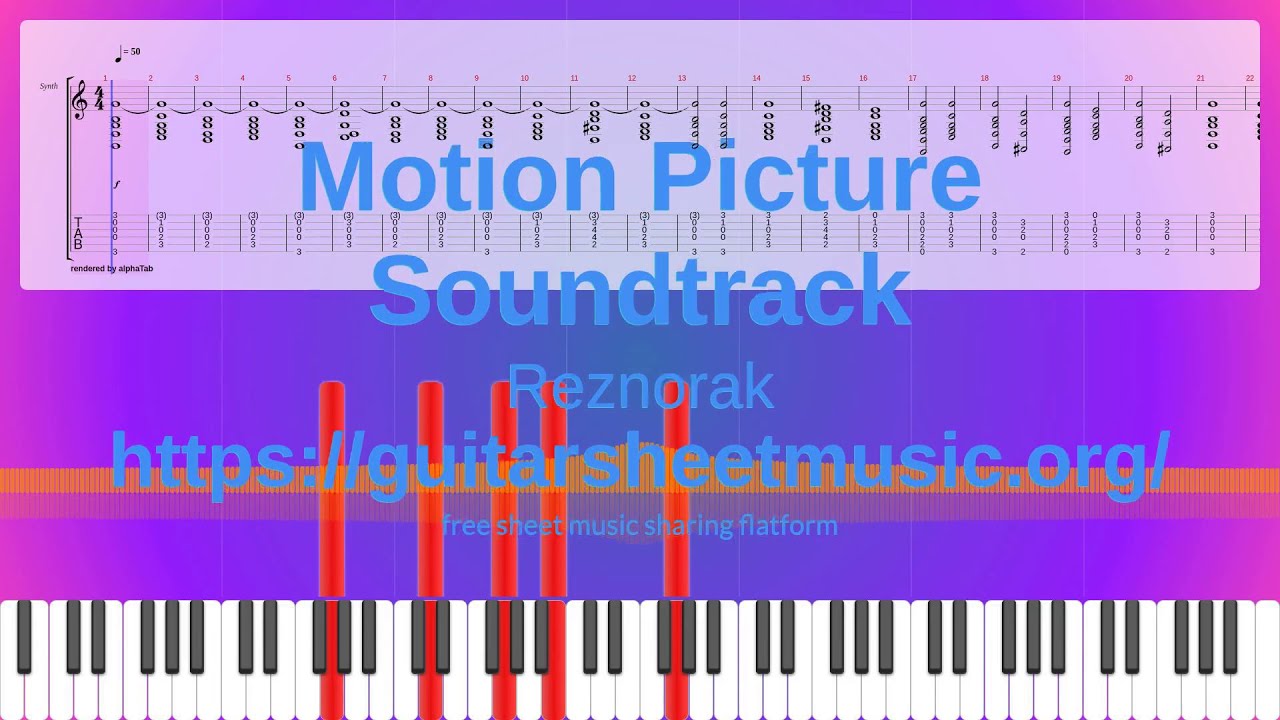 Motion Picture Soundtrack Sheet Music Free, Reznorak Synthesia Piano