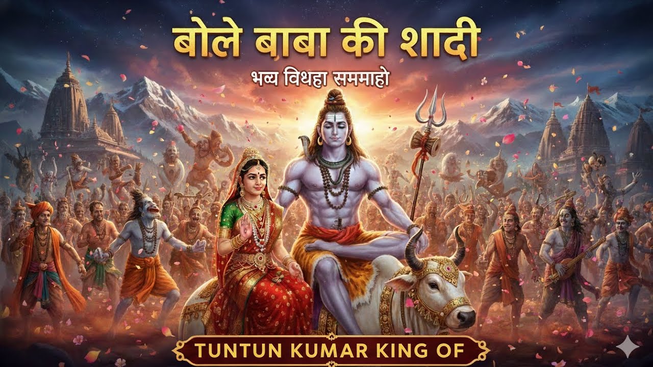 Shiva's Grand Wedding.     #har har Mahadev.   🥰🥰