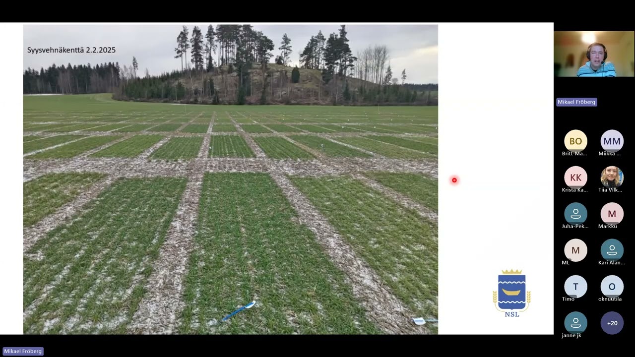 Syysviljoilla mahtavia satoja - NSL koetoiminnan lajikekokeiden tulokset -webinaari 3.12.2025