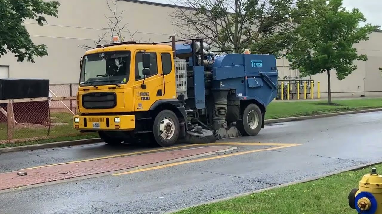 City of Toronto truck mounted street sweeper