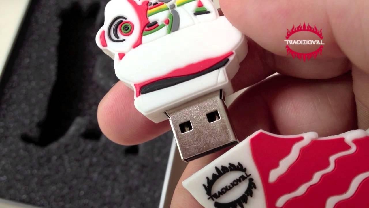 Lion Dance USB thumb drive by Traditional Arts