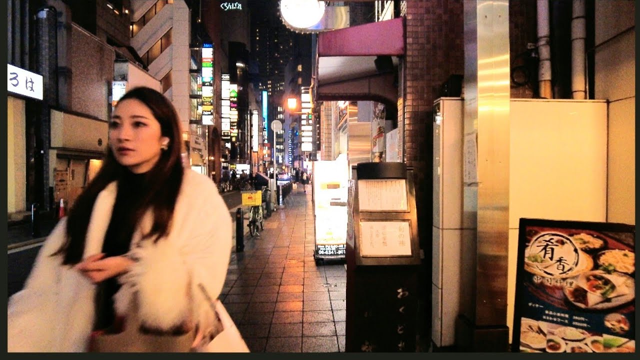@Osaka night walk ambiance👠🌆Royal park canvas stay Kitahama to Kitashinchi 北浜 北新地❤️