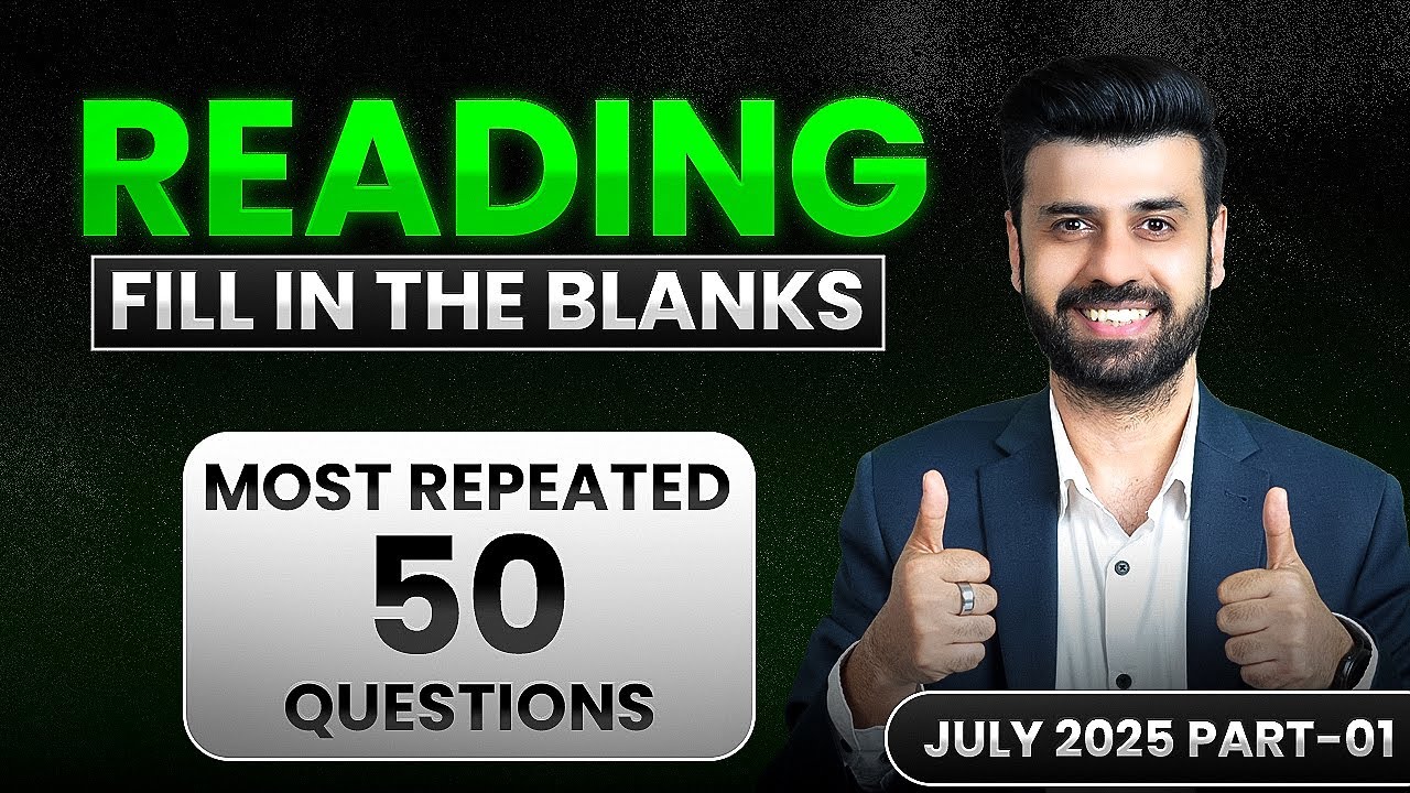 PTE Reading Fill in the Blanks | Real Exam Predictions June 2025 Part 2 | VLE