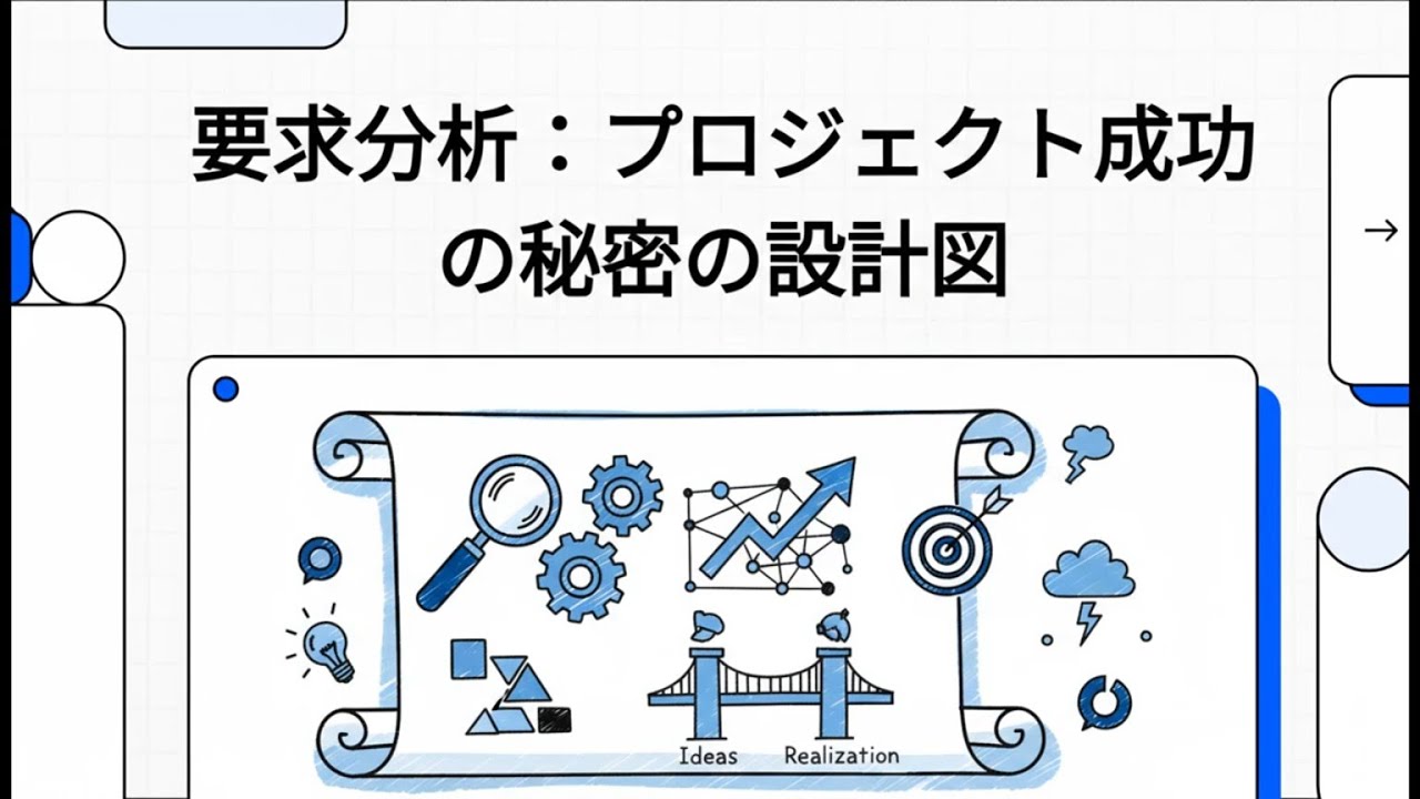【情報セキュリティマネジメント 集中講義】 134 要求分析：プロジェクト成功の秘密の設計図