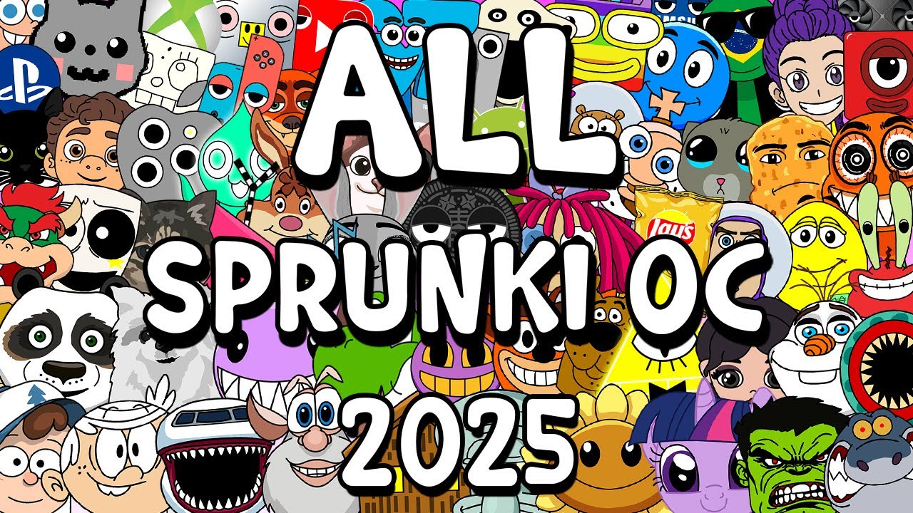 ALL SPRUNKI OC 2025 by @cactukk and @bombomsprunki
