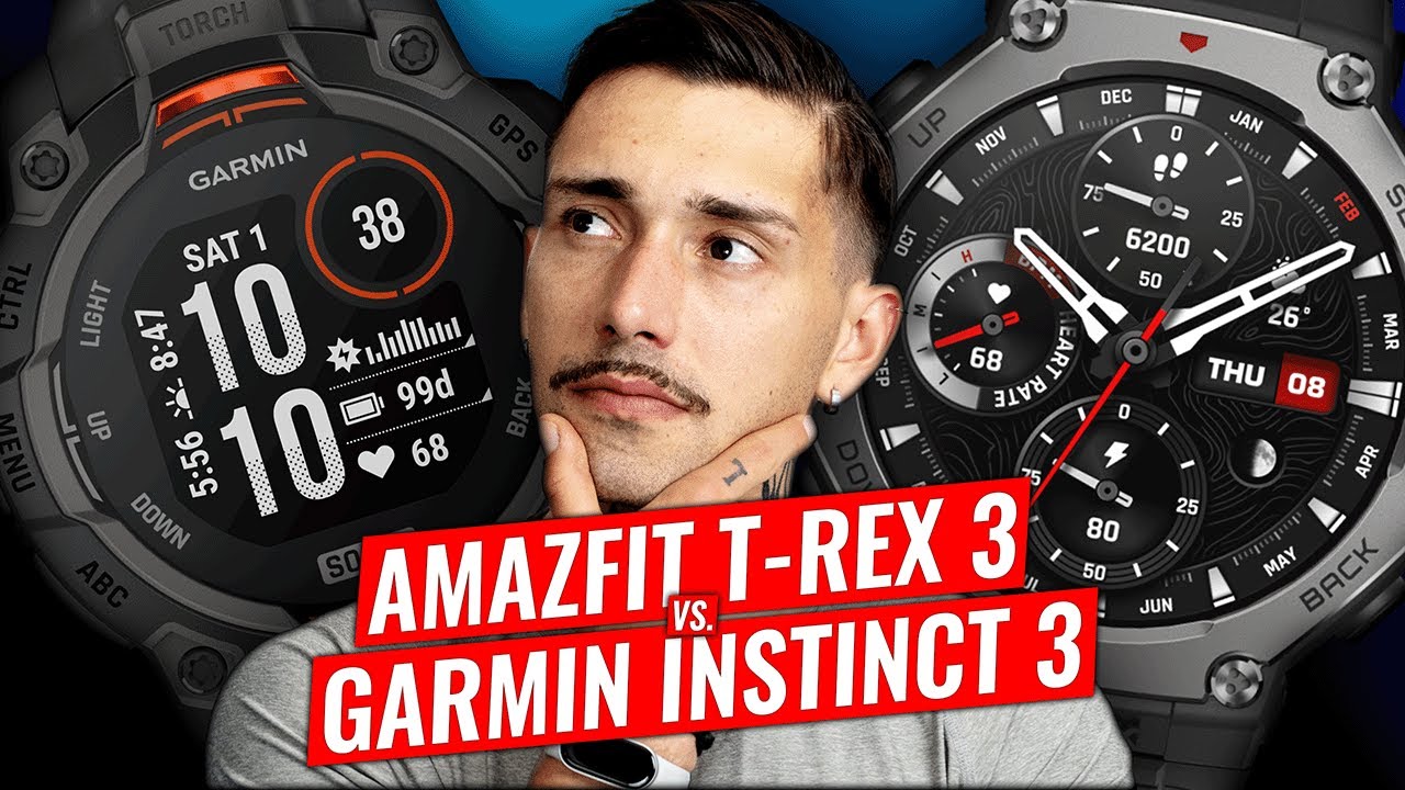 SOUBOJ: Garmin Instinct 3 vs. Amazfit T-Rex 3 Pro