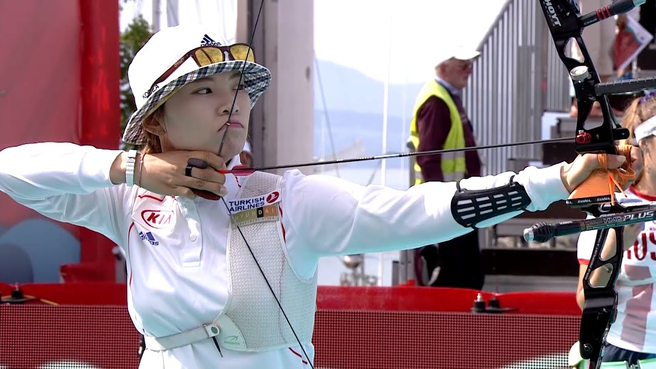 Tatiana Segina v Jung Dasomi — recurve women quarterfinal | Lausanne 2014 Archery World Cup