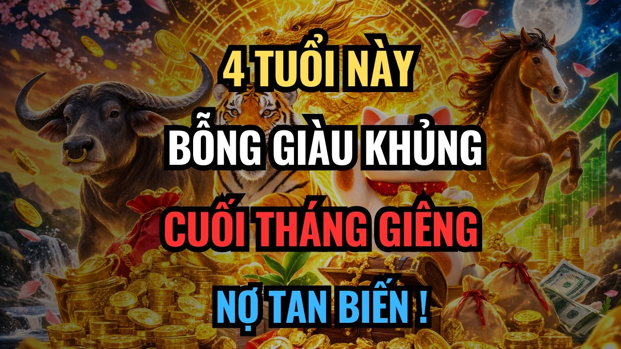 Qua Cuối Tháng Giêng, 4 Tuổi Này Bỗng Giàu Bất Ngờ – Nợ Tan Biến, Tiền Vào Như Nước
