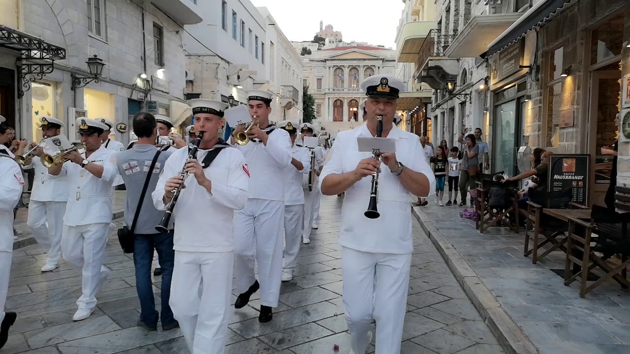 ΣΥΡΟΣ 22-06-2019 Παρέλαση της Μπάντας του Πολεμικού Ναυτικού στην Ερμούπολη