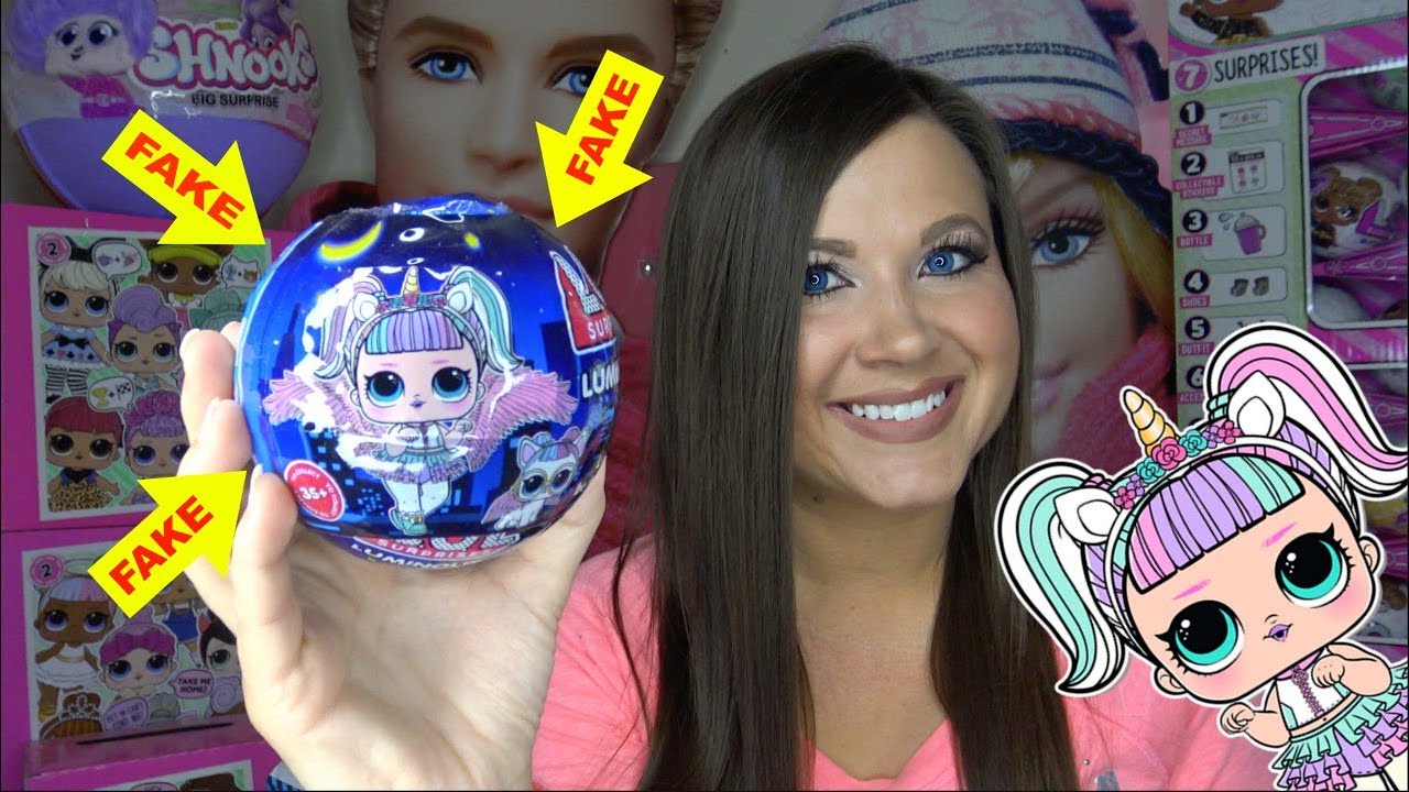 Fake LOL surprise series 3 wave 2 opening fake lol surprise dolls series 4 Unicorn Doll
