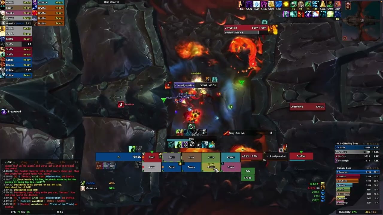 Warlord Zon'ozz & Spine Of Deathwing 10 HC | Resto Shaman POV | Cataclysm Classic