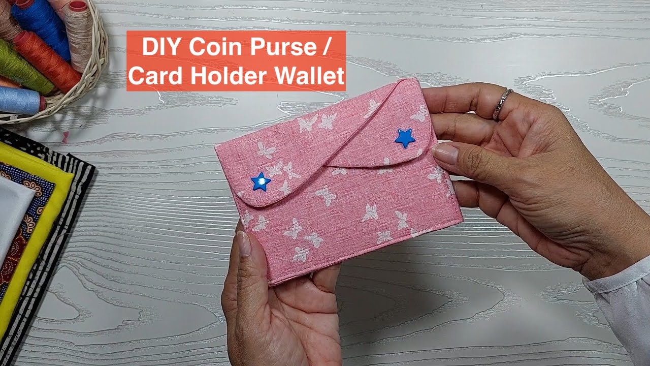 DIY Coin Purse / Mini Pouch / Card Holder Wallet Sewing Project (Purwa's Sewing Time)