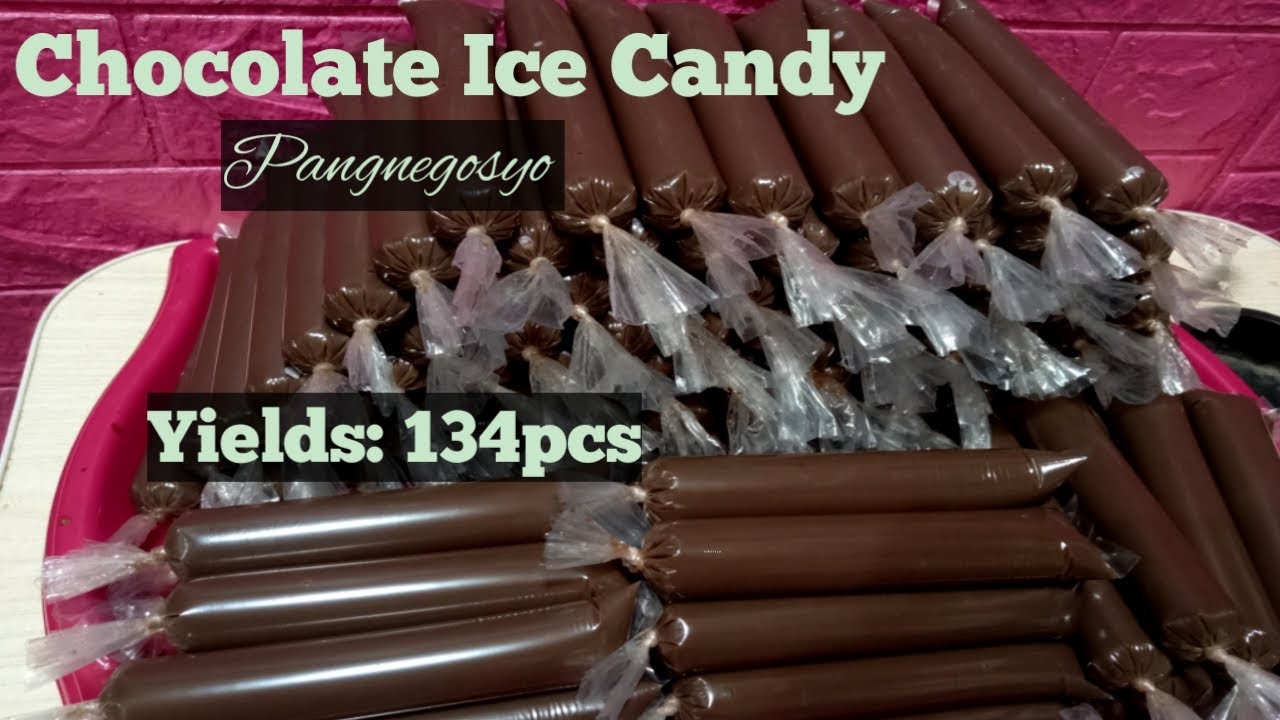 Chocolate Ice Candy Recipe ll Pangnegosyo recipe with costing #chocolate #icecandyrecipe