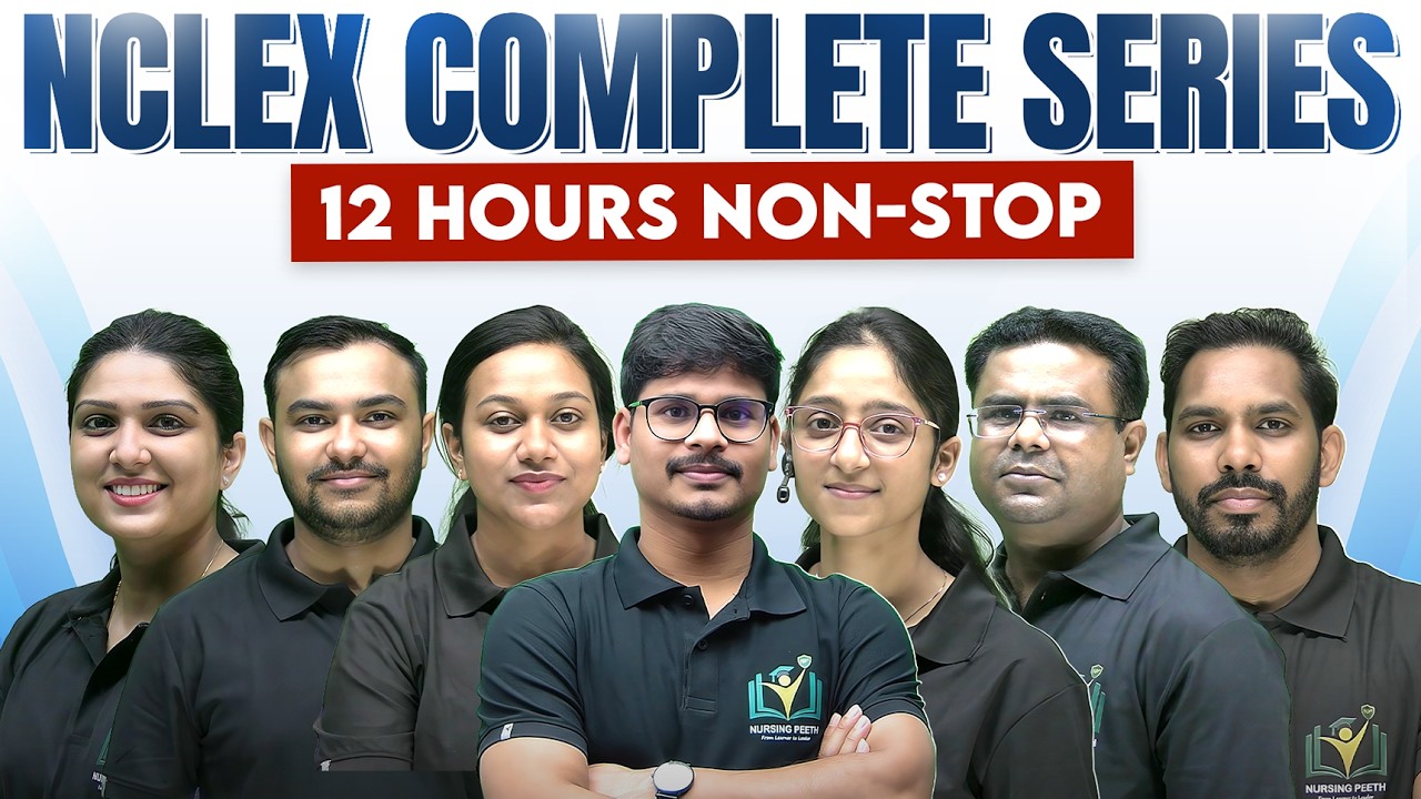 📚 NCLEX Questions Marathon | 12 Hours Non Stop Revision | All Nursing Subjects | Nursing Peeth