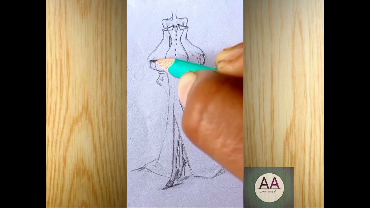 How to design a fashionable beautiful dress #fashion #yt