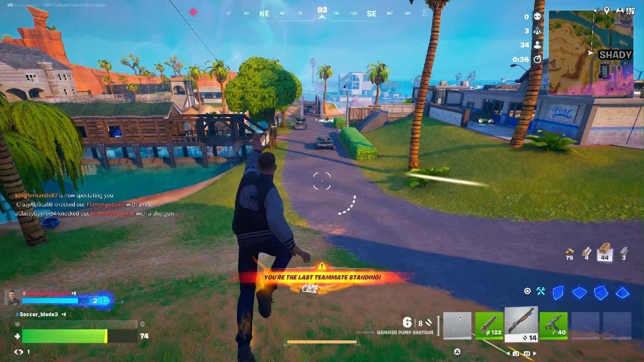 Playing Fortnite reaload with my friend